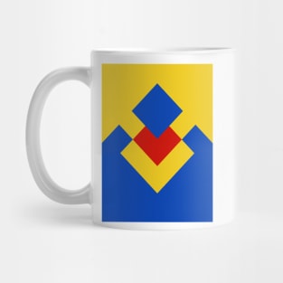 Derby County Yellow, Blue, Red 1990 Sleeve Mug